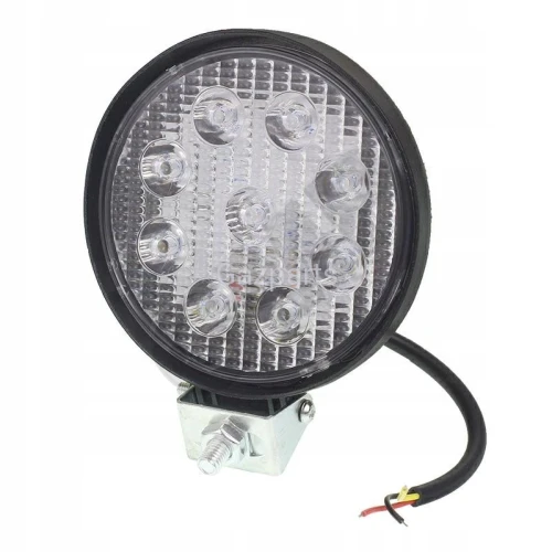 LAMPA ROBOCZA LED OKRĄGŁA ALUM 9 LED 12V 116mm