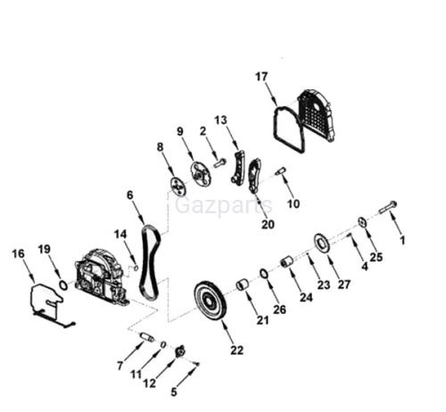 ROZRZĄD KPL.  GAZELA CUMMINS 2,8L