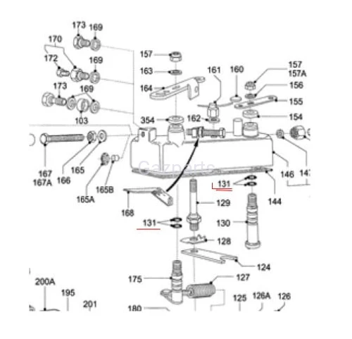 ORING WAŁKA DŹWIGNI GAZU I STOP DPA LUCAS 31060/01