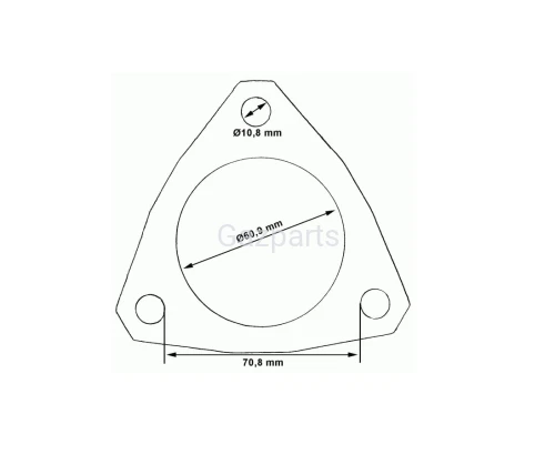 USZCZELKA RURY WYDECHOWEJ GAZELA 330202 ADCR