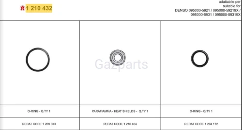 ZESTAW USZCZELNIAJĄCY WTRYSKU DENSO TOYOTA