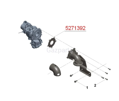 USZCZELKA TURBO - RURA  GAZELA CUMMINS ISF 2,8