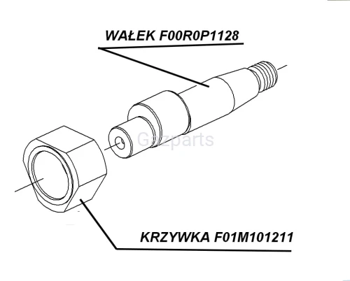 ROLKA JEZDNA KRZYWKA POMPY PALIWA CP1S BOSCH