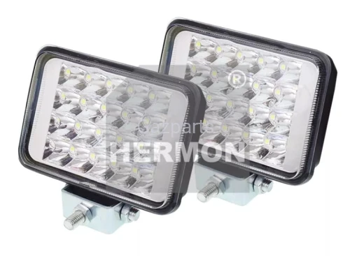 LAMPA ROBOCZA LEDOWA 20 LED PROSTOK. 10-30V 2 SZT