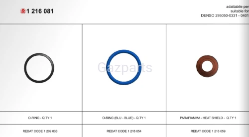 ZESTAW USZCZELNIAJĄCY WTRYSKU DENSO PERKINS CAT