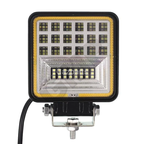 LAMPA ROBOCZA LEDOWA 42 LED KWADRAT 10-30V 110X110