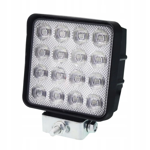 LAMPA ROBOCZA LEDOWA 16 LED 9-32V 16x3W KWADR ALUM