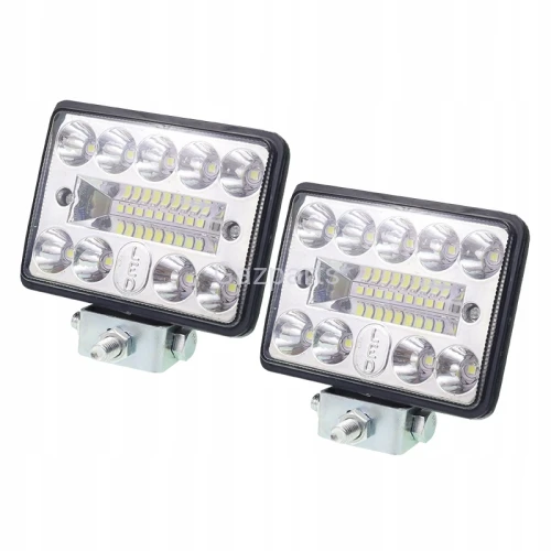 LAMPA ROBOCZA LEDOWA 18 LED PROSTOK. 10-30V 2 SZT