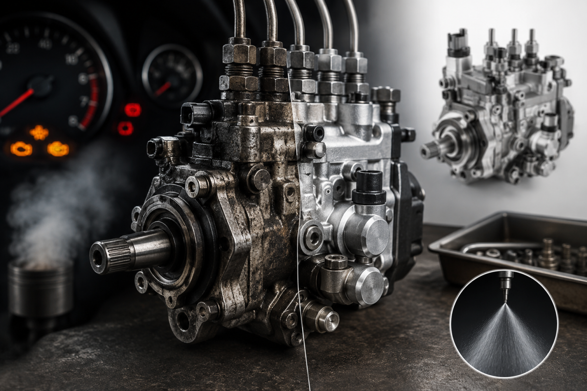Pompa wtryskowa Diesel – objawy zużycia i kiedy warto ją regenerować zamiast wymieniać?
