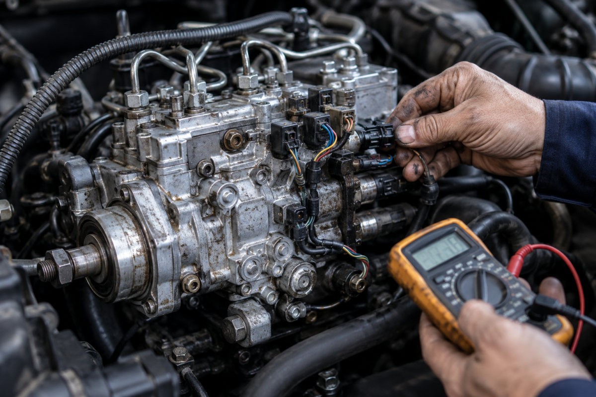 Pompa wtryskowa Diesel – elektrozawory, czujniki i objawy zużycia